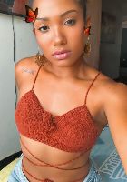Carolina`s black hair and beautiful face will turn you on